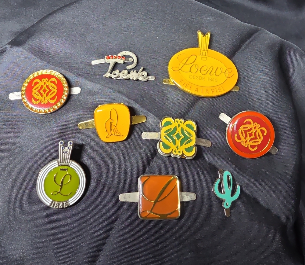 Loewe 160th Anniversary Anagram metal pins x9